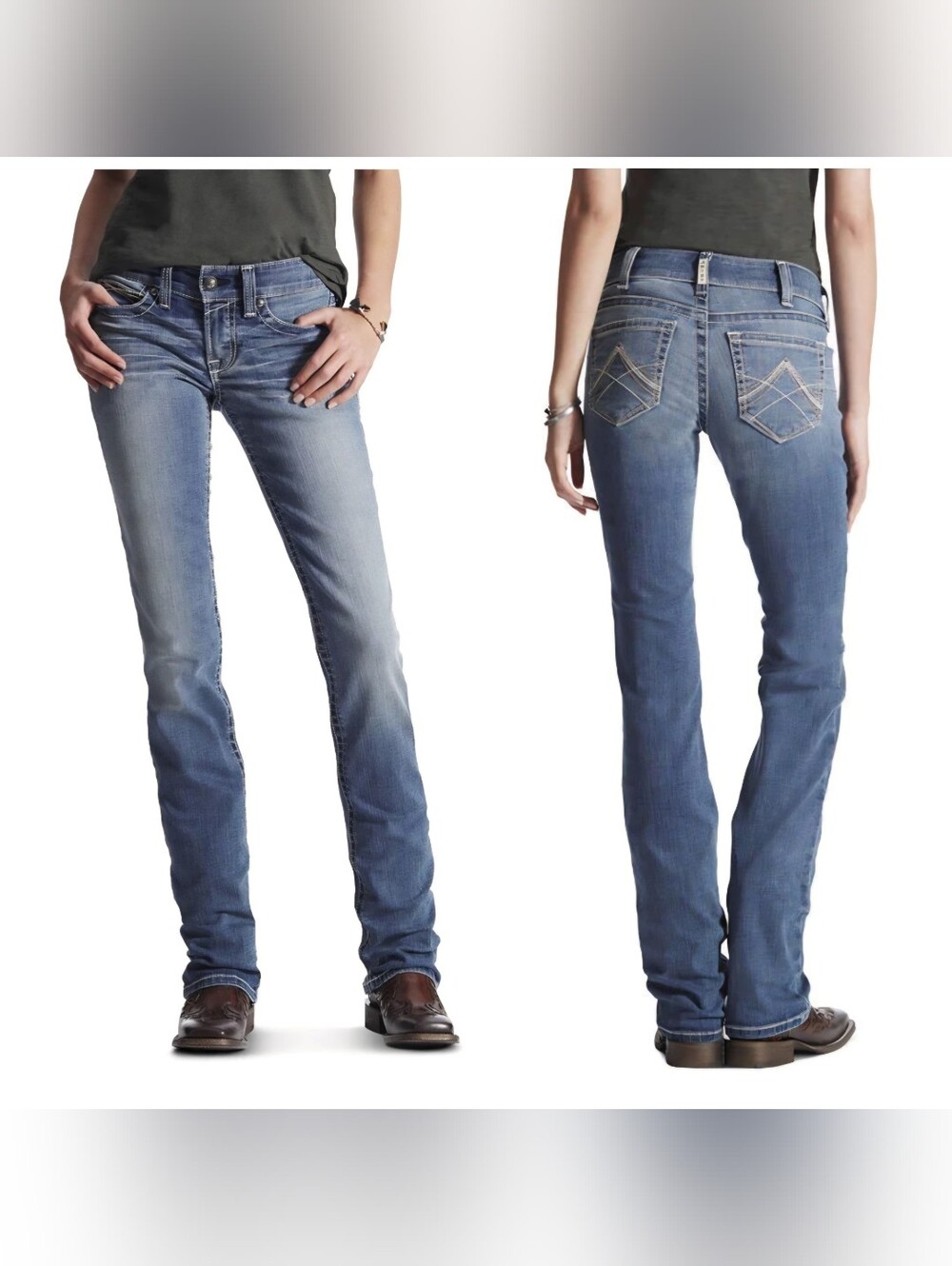 Ariat Ladies REAL Performance Stretch Straight Leg Jeans 10017217